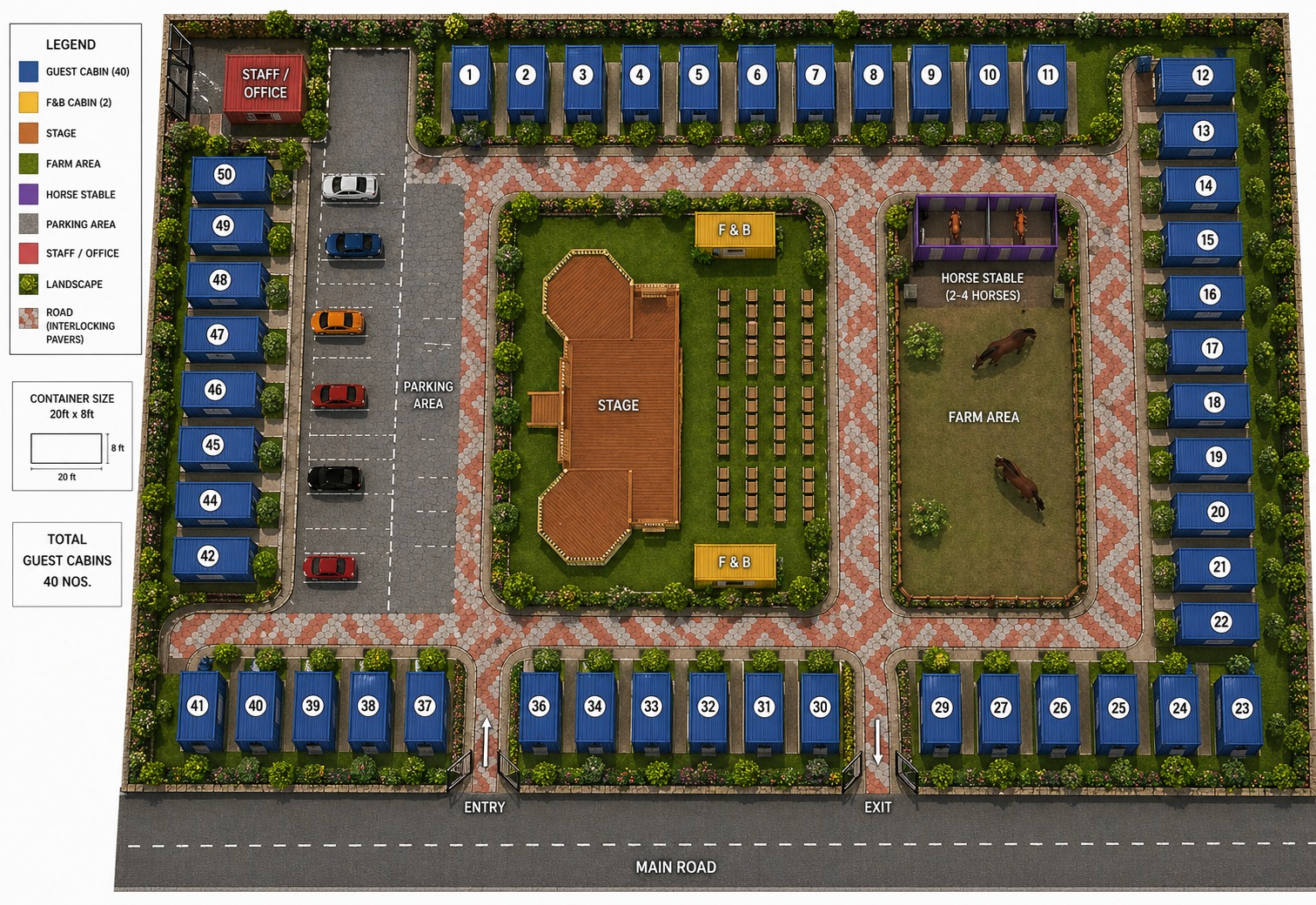 Land Field Layout Upcoming Sites