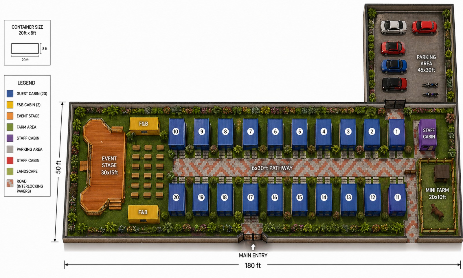 Land Building Layout Upcoming Sites